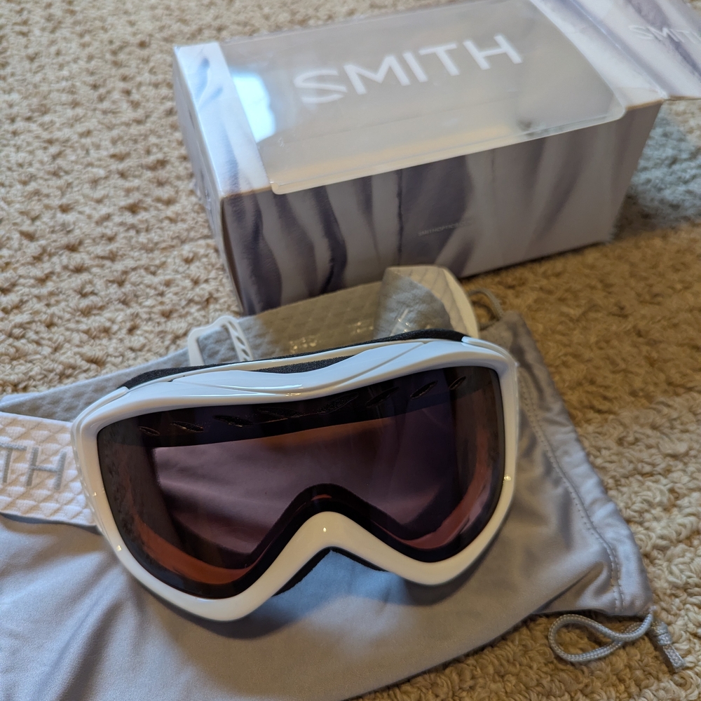 Smith White Ski Goggles